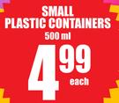 500ml Small Containers-Each