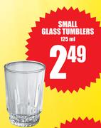 Small Glass Tumblers 125ml