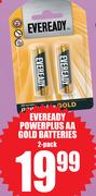 Eveready Powerplus AA Gold Batteries-2 Pack