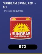 Sunbeam 875ml Red-1x1 Stock Code: 120380