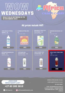 Africa Cash And Carry : Wow Wednesday (21 December - 30 December 2022), page 1