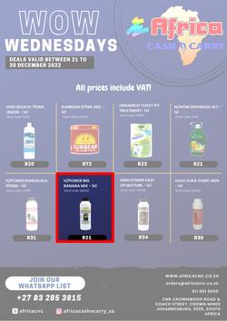 Africa Cash And Carry : Wow Wednesday (21 December - 30 December 2022), page 1