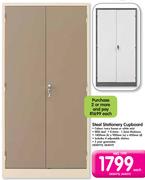 Steel Stationery Cupboard-Each