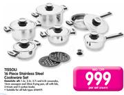 Tissoli 16 Piece Stainless Steel Cookware Set-Per Set