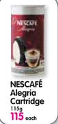 Nescafe Alegria Cartridge-115g Each