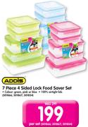 Addis 7 Piece 4 Sided Lock Food Saver Set-Per Set