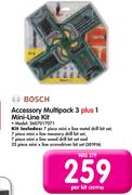 Bosch Accessory Multipack 3 Plus 1 Mini Line Kit 2607017071-Per Kit