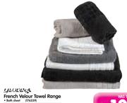 French Velour Towel Range Hand Towel-Each