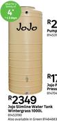 JoJo Slimline Water Tank Wintergrass 1000L 81453190