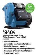 JoJo Variable Speed Drive Water Pressure Pump 1.5KW 81481060