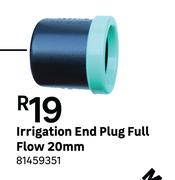 Irrigation End Plug Full Flow 20mm 81459351