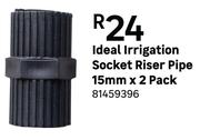 Ideal Irrigation Socket Riser Pipe 15mm x 2 Pack 81459396