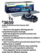 Zodiac AX20 Active Pool Cleaner 360 Degree 81478913