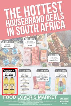 Food Lover's Market Western Cape : The Hottest Housebrand Deals In South Africa (25 October - 31 October 2021), page 1