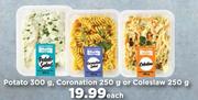 Potato 300g, Coronation 250g OR Coleslaw 250g- Each