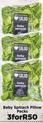 Baby Spinach Pillow Packs- For 3