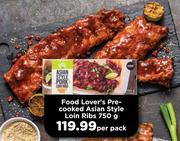 Food Lover's Pre-Cooked Asian Style Loin Ribs-750g Per Pack