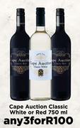 Cape Auction Classic White Or Red-For Any 3 x 750ml