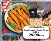 Food Lover's Squid Strips-800g Each