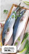 Whole Yellowtail (Previously Frozen)-Per kg