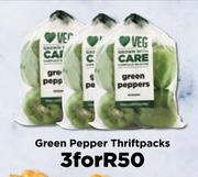 Green Pepper Thriftpacks-For 3