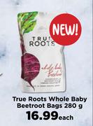 True Roots Whole Baby Beetroot Bags-280g Each