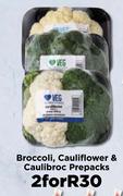 Broccoli, Cauliflower & Caulibroc Prepacks-For 2
