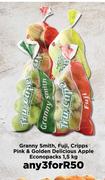 Granny Smith, Fuji, Cripps Pink & Golden Delicious Apple Econopacks-For Any 3 x 1.5kg