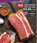 Signature 28-Day Matured Karan Beef New York Strip Steak-Per kg