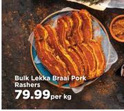 Bulk Lekka Braai Pork Rashers-Per kg