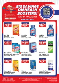 Africa Cash and Carry : Big Savings On Health Boosters (11 June - 17 June 2025 While Stocks Last)