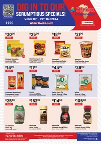 Africa Cash & Carry : Dig In To Our Scrumptious Specials (16 October - 22 October 2024)