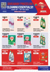 Africa Cash & Carry : Giveaway Prices On Cleaning Essentials (20 November - 26 November 2024)