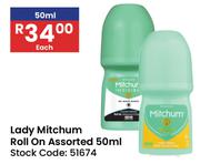 Mitchum Lady Roll On Assorted-50ml Each