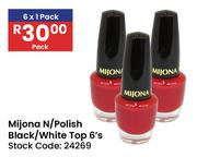 Mijona N/Polish Black/White Top-6's 