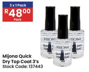 Mijona Quick Dry Top Coat-3's 
