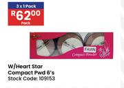 W/Heart Star Compact PWd-6's