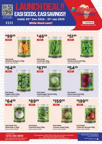 Africa Cash & Carry : Easi Seeds (03 December 2024 - 31 January 2025)