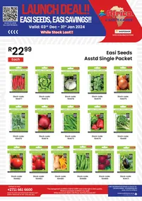 Africa Cash & Carry : Easy Seeds, Easy Savings (03 December 2024 - 31 January 2025 While Stocks Last)