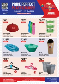 Africa Cash & Carry : Price Perfect Plasticware (09 October - 15 October 2024)