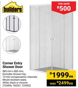 Builders Corner Entry Shower Door-Each