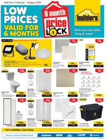 Builders : Price Lock (04 February - 04 August 2025)