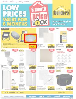 Builders : Price Lock (04 February - 04 August 2025), page 1