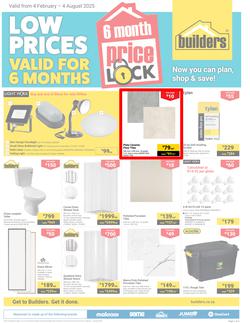 Builders : Price Lock (04 February - 04 August 2025), page 1
