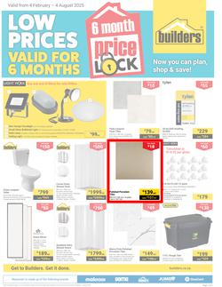 Builders : Price Lock (04 February - 04 August 2025), page 1