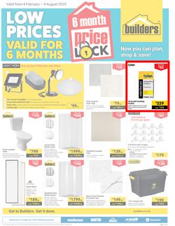 Builders : Price Lock (04 February - 04 August 2025), page 1