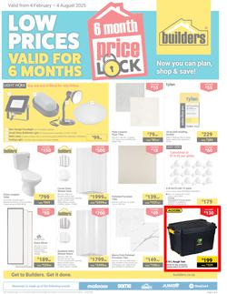 Builders : Price Lock (04 February - 04 August 2025), page 1