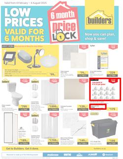 Builders : Price Lock (04 February - 04 August 2025), page 1