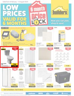 Builders : Price Lock (04 February - 04 August 2025), page 1