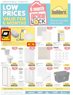 Builders : Price Lock (04 February - 04 August 2025), page 1